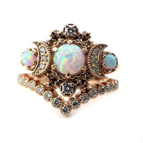 Moon magician opal ring